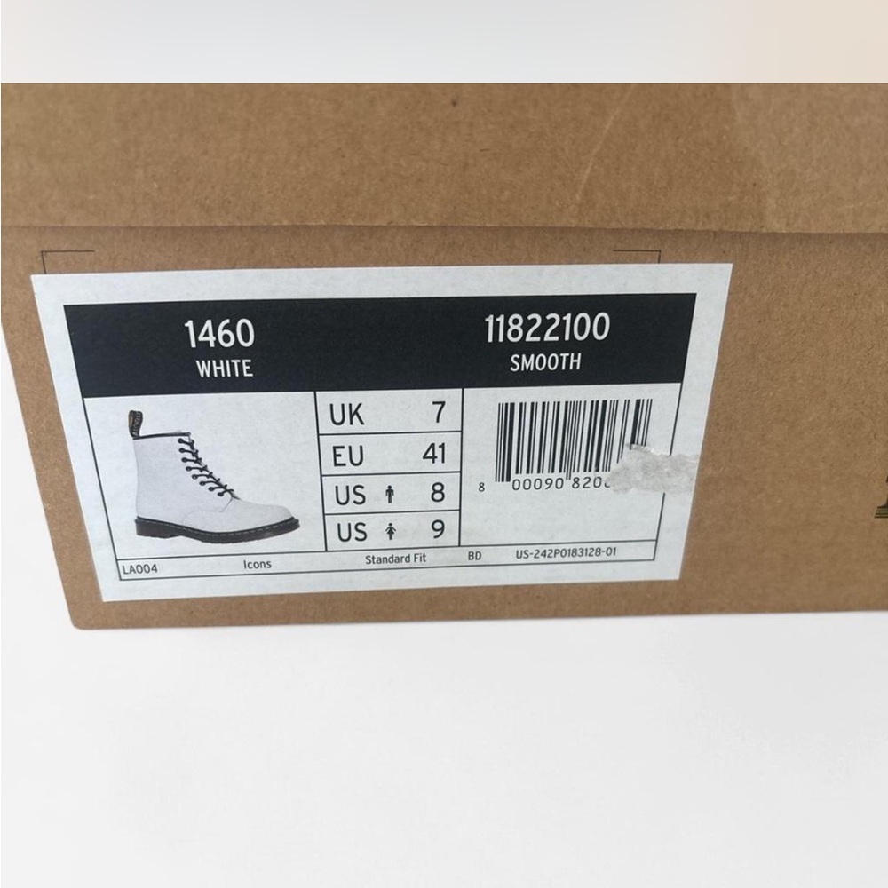 Dr. Martens White and Black Lace-Up Boots - Picture 6 of 6